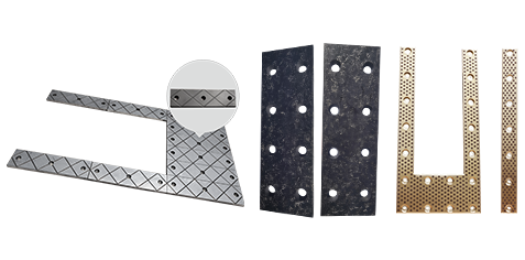 Cutting machine plate self-lubricating wear-resistant plate series