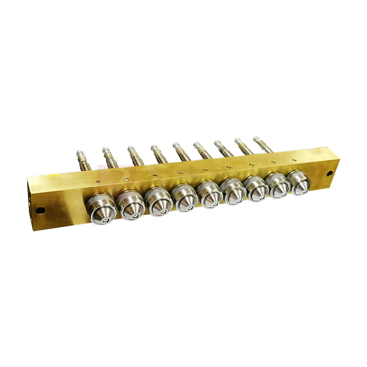Spray printing components